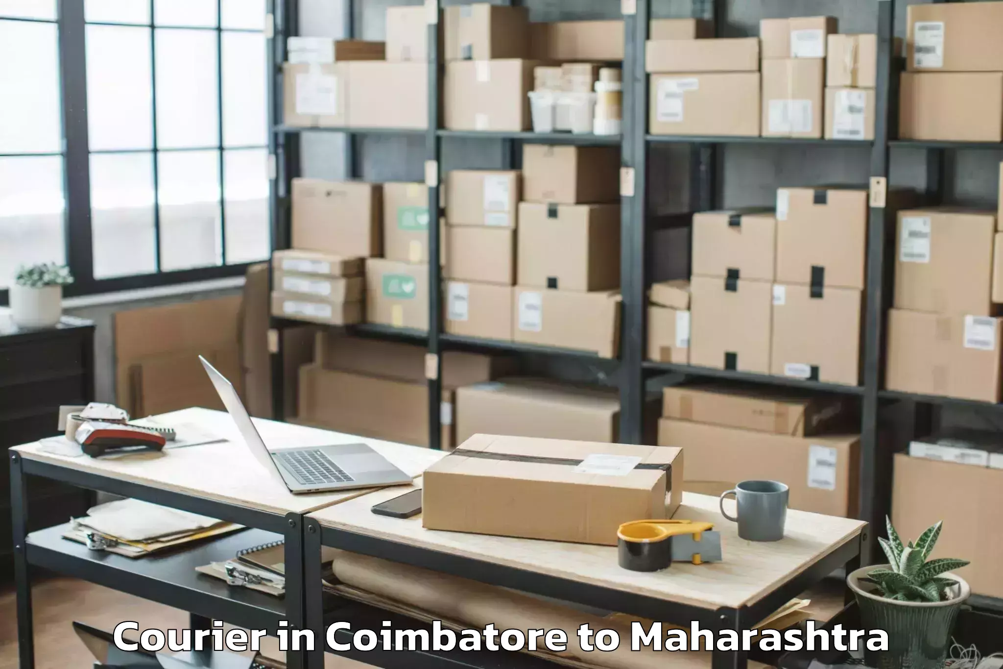 Reliable Coimbatore to Sangamner Courier